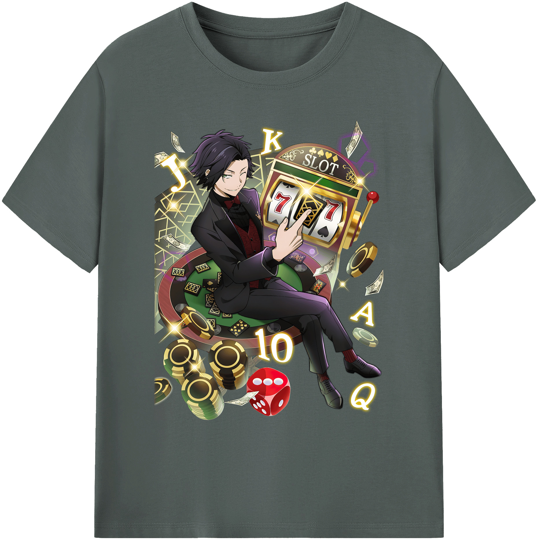 （画像用） 文豪ストレイドッグス Bungo Stray Dogs 綿100％ メンズ半袖Tシャツ｜肌触りやわらか＆通気性